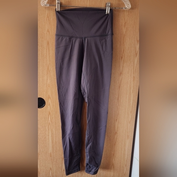 Pants - High-Waisted Gray Leggings